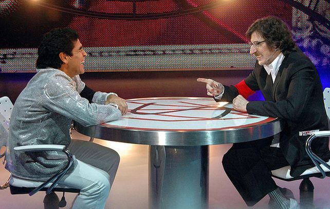 Charly junto a  Diego.