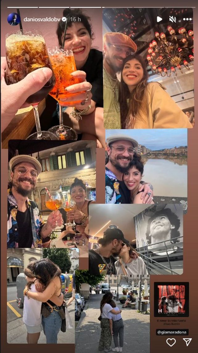 Daniel Osvaldo se hizo eco de las palabras de Jimena Barón reivindicando su amor por Gianinna Maradona. 