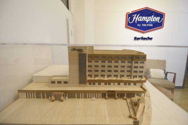 Maqueta del hotel Hilton de Bariloche, cuya gerencia y desarrollo está a cargo de Argenway.