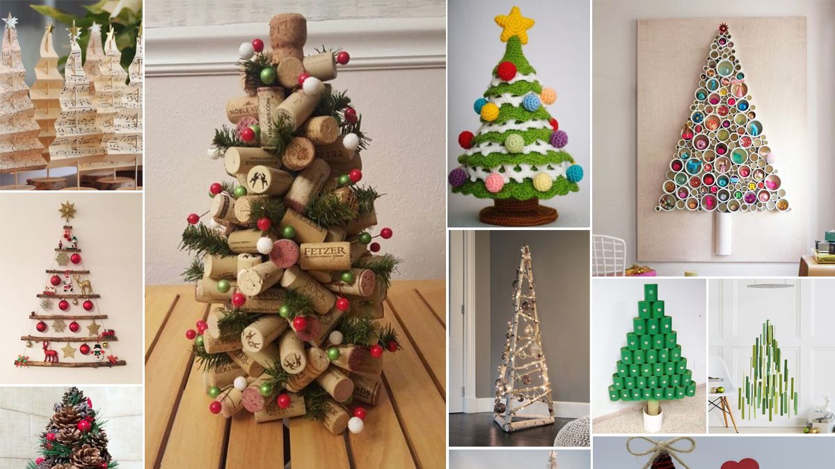 Comparable Cooperación juez Arbolitos de Navidad reciclados: 25 ideas para armarlos con lo que hay en  casa