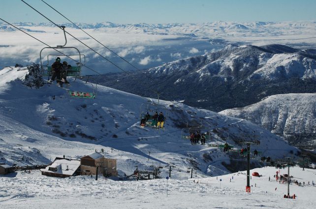 Nieve. Bariloche fue uno de los destinos más elegidos para pasar este fin de semana largo.