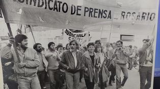 Hugo Diz, en tiempos en que lideró el Sindicato de Prensa local.