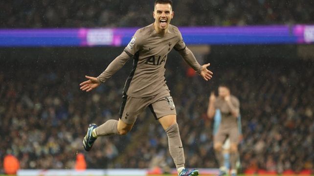 Gio Lo Celso anotó el segundo gol spur en el 3-3 ante Manchester City.