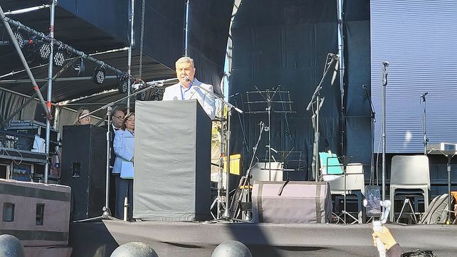 Fiorenza en su discurso por el 150° aniversario de Timbúes