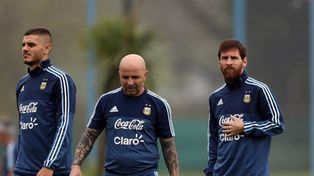 Sampaoli: Entiendo que si Icardi no vino es porque no estaba en condiciones