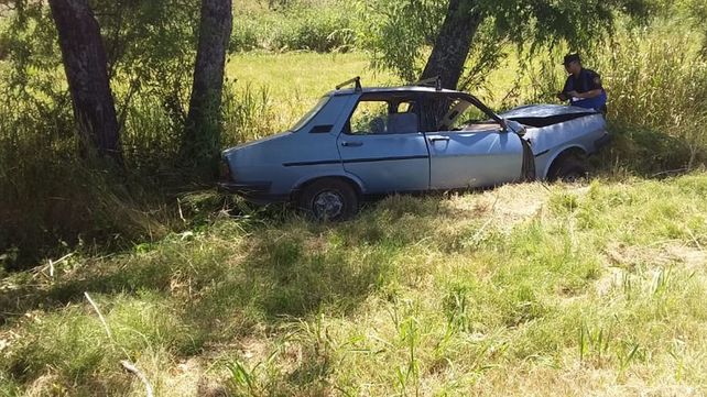 Despistó y chocó contra un árbol