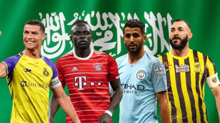 Cristiano Ronaldo, Mané, Mahrez y Benzema, cuatro de las grandes figuras que eligieron jugar en la liga saudí.