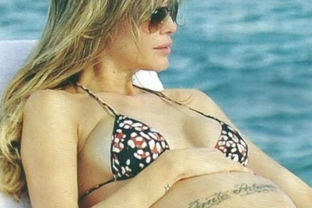 Valdés con su panza en Punta