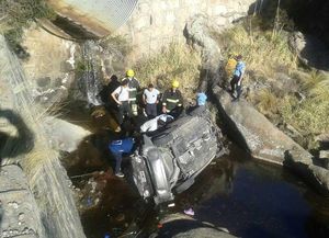 Cuatro muertos tras desbarrancar un auto en la región cordobesa de las Altas Cumbres