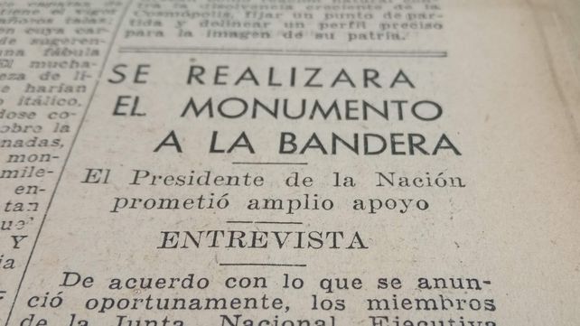 Cómo fue en 1938 el primer Día de la Bandera en Rosario y en el país