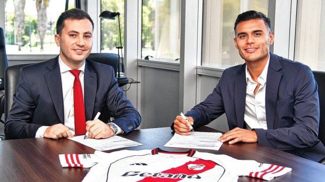 Junto al presidente de River