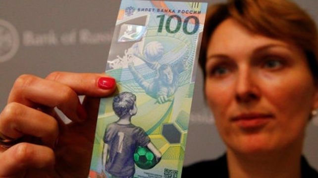 El nuevo billete que sacó Rusia para el Mundial