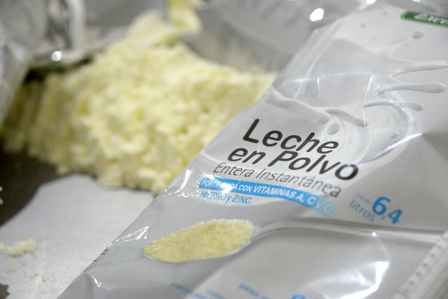 La leche en polvo encabezó las ventas al exterior entre enero y julio de 2026.