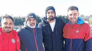 Britez está en Santa Fe y visitó a las inferiores de Unión
