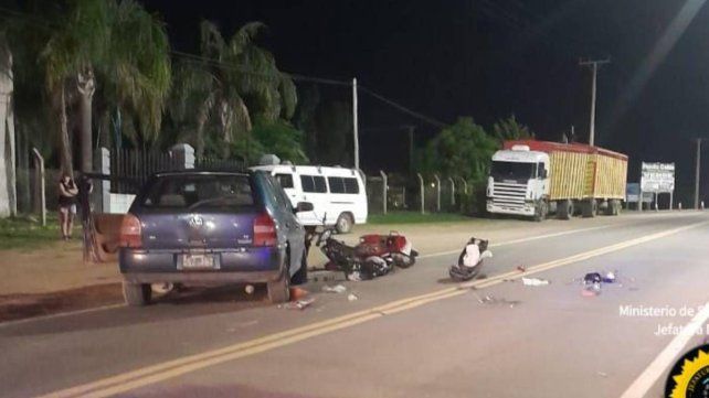 Un motociclista sufrió graves fracturas en un choque en la Ruta 130