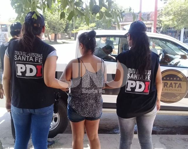 Apresada. La mujer de 36 años quedó