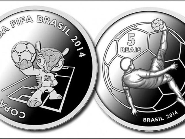 Brasil agota en un día monedas conmemorativas del Mundial