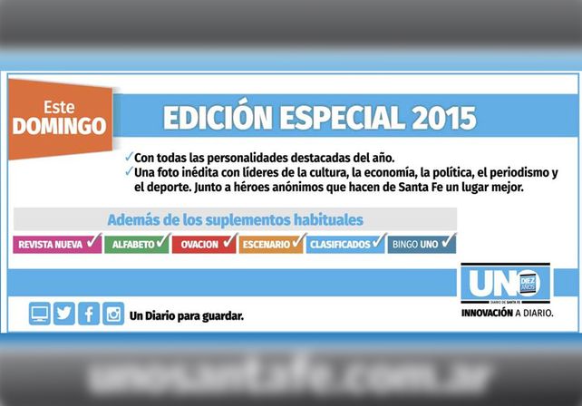 Este domingo con el UNO pedí la edición especial de los Destacados 2015