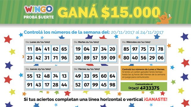El Wingo: Controlá tus números