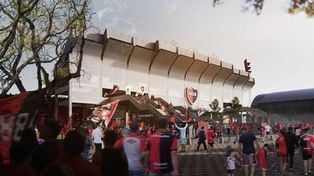 La nueva bandeja del Palomar tendrá escaleras para accesos independientes.