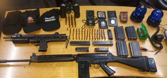 un arsenal. La víctima fatal tenía un Fal