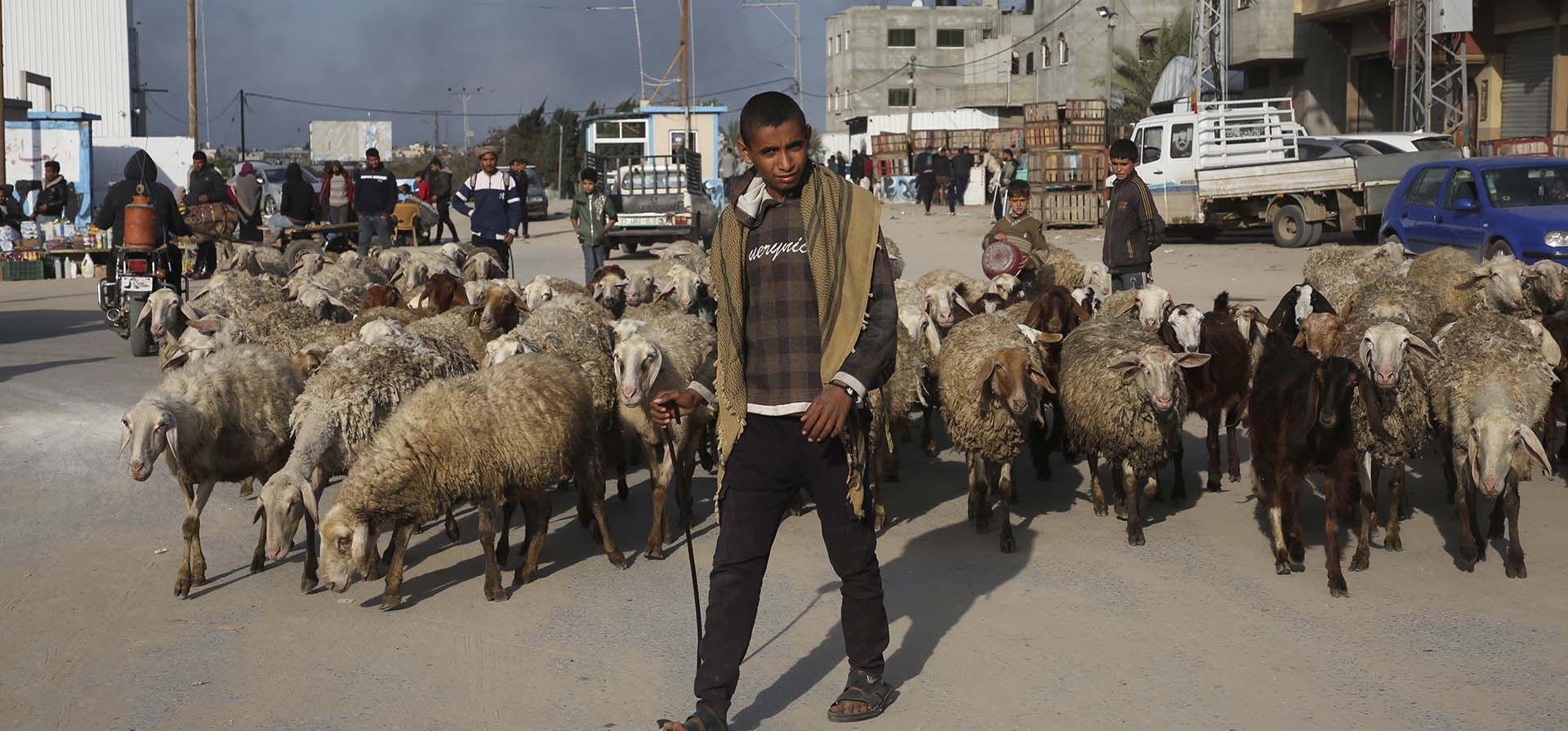 Palestinos que huyen de la ofensiva israelí en Khan Younis llegan a Raf(ah, Franja de Gaza. Miércoles 14 de febrero de 2024. Foto AP/Hatem Ali) Palestinos que huyen de la ofensiva israelí en Khan Younis llegan a Raf(ah, Franja de Gaza. Miércoles 14 de febrero de 2024. Foto AP/Hatem Ali)