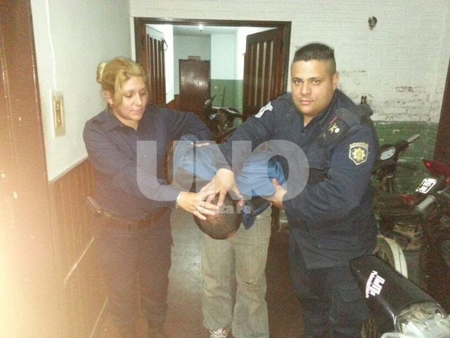 Un delincuente buscó refugio arriba de un árbol y terminó preso en un calabozo