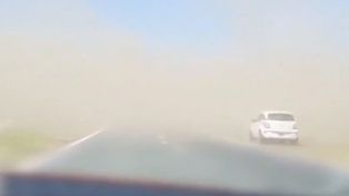 El choque en cadena en primera persona: la filmación desde un auto involucrado