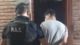 Maximiliano Velarde al ser recapturado en Monte Vera.