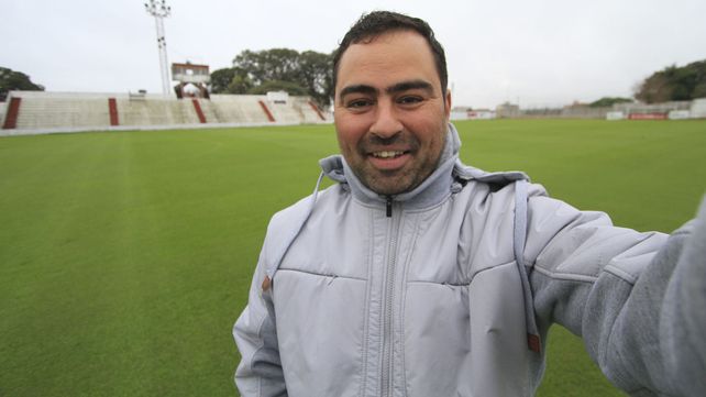 El canchero de Atlético de Paraná en su segunda casa.&nbsp;