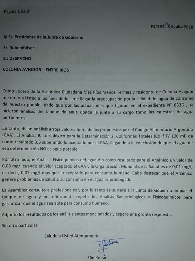 Fuerte preocupación por la contaminación ambiental en Colonia Avigdor