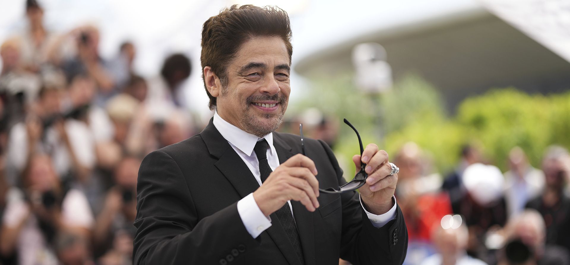 Benicio del Toro posa para los fotógrafos en la sesión fotográfica de la película Benicio del Toro posa para los fotógrafos en la sesión fotográfica de la película