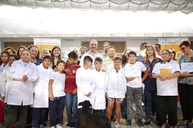 Acto. Se realizó en la escuela Nº95 Simón de Iriondo