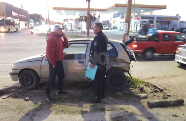El accidente sucedió este lunes antes de las 6.