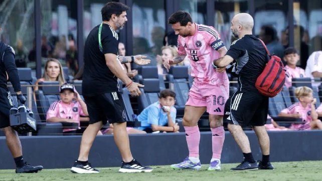 Inter confirmó que Lionel Messi sufrió una lesión muscular leve en la pierna derecha