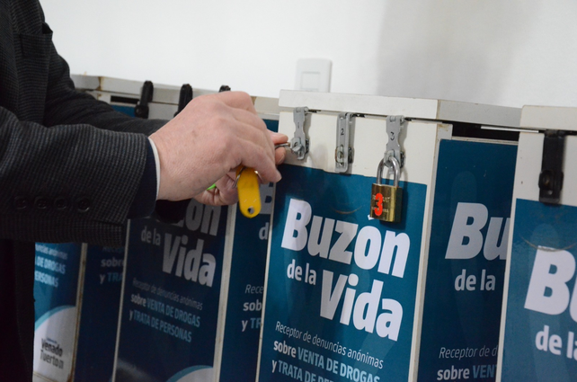 Se recolectaron 37 denuncias sobre narcotráfico mediante los Buzones de la Vida en Venado Tuerto.