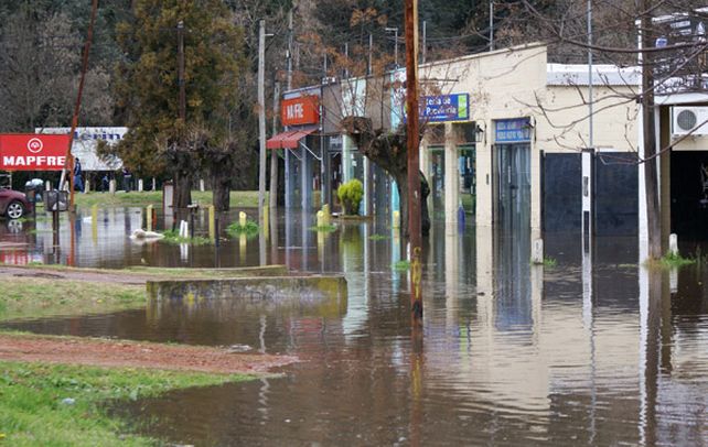 Pavoroso. El río Luján salió de cauce y anegó varias localidades.