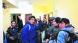 protesta. Mapuches irrumpieron ayer en la sede judicial para pedir el apartamiento del magistrado.