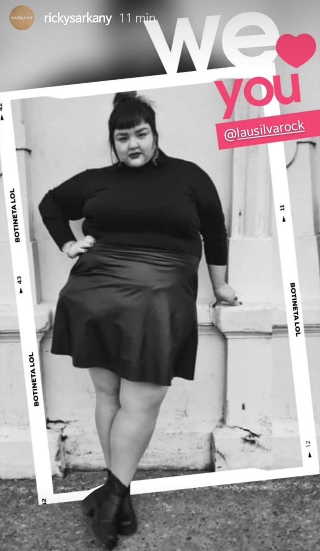 La imagen de Laura que us&oacute; el empresario del calzado Ricky Sarkany.