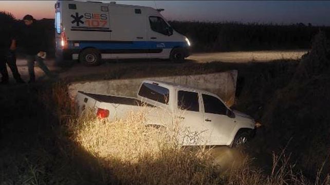 Siniestro vial en Ricardone. Se fue al pasto y terminó dentro de una cuneta.&nbsp;