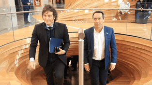 El presidente Javier Milei y Marcos Galperín, dueño de Mercado Libre