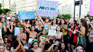 La manifestación en Buenos Aires.