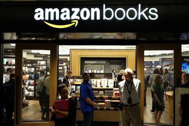 Una librería de Amazon en EEUU. Este sector
