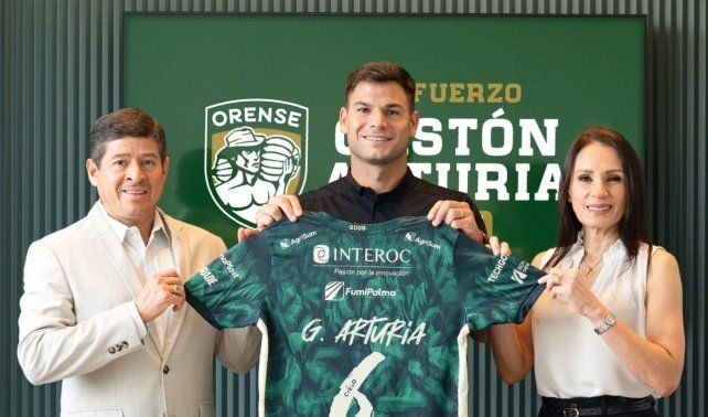 Gastón Arturia, tras su paso por Unión fue presentado en Orense SC Gastón Arturia, tras su paso por Unión fue presentado en Orense SC