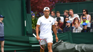 Sebastián Báez perdió con el belga Goffin y quedó eliminado en Wimbledon