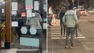 Violenta gresca en barrio Guadalupe: pelearon con palos a metros de la Comisaría 8ª y entraron a una farmacia