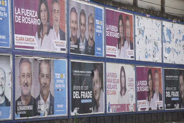 Te vi. La profusión de carteles no fue tan intensa como en otras campañas.