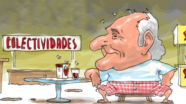 El intendente bajo la pluma de Gabriel Ippóliti en un dibujo publicado por La Capital en noviembre de 2008.