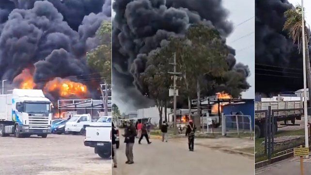 El incendio se desató en la empresa From Arg (ex Resyder)