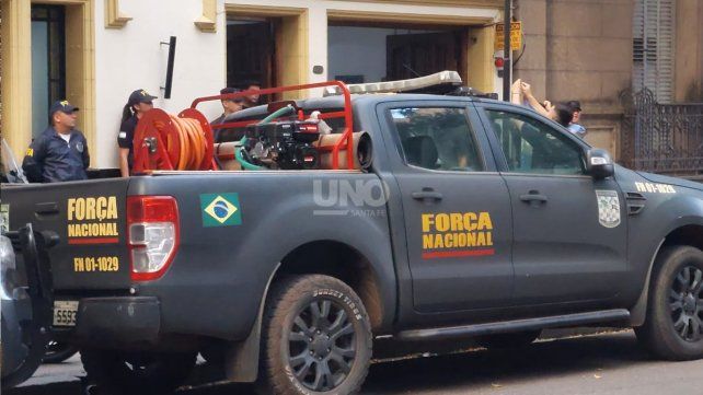 Fuerzas policiales de Brasil en Santa Fe&nbsp;